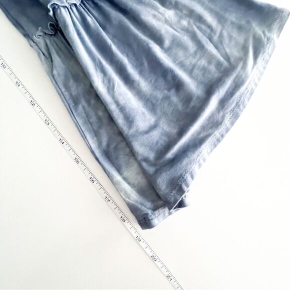 AEO Soft & Sexy Bell Sleeve Blue Tie Dye Top Women's S Cross Front V Neck - Picture 8 of 10